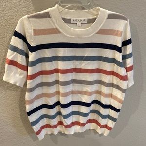 DOWNEAST multi color stripe top